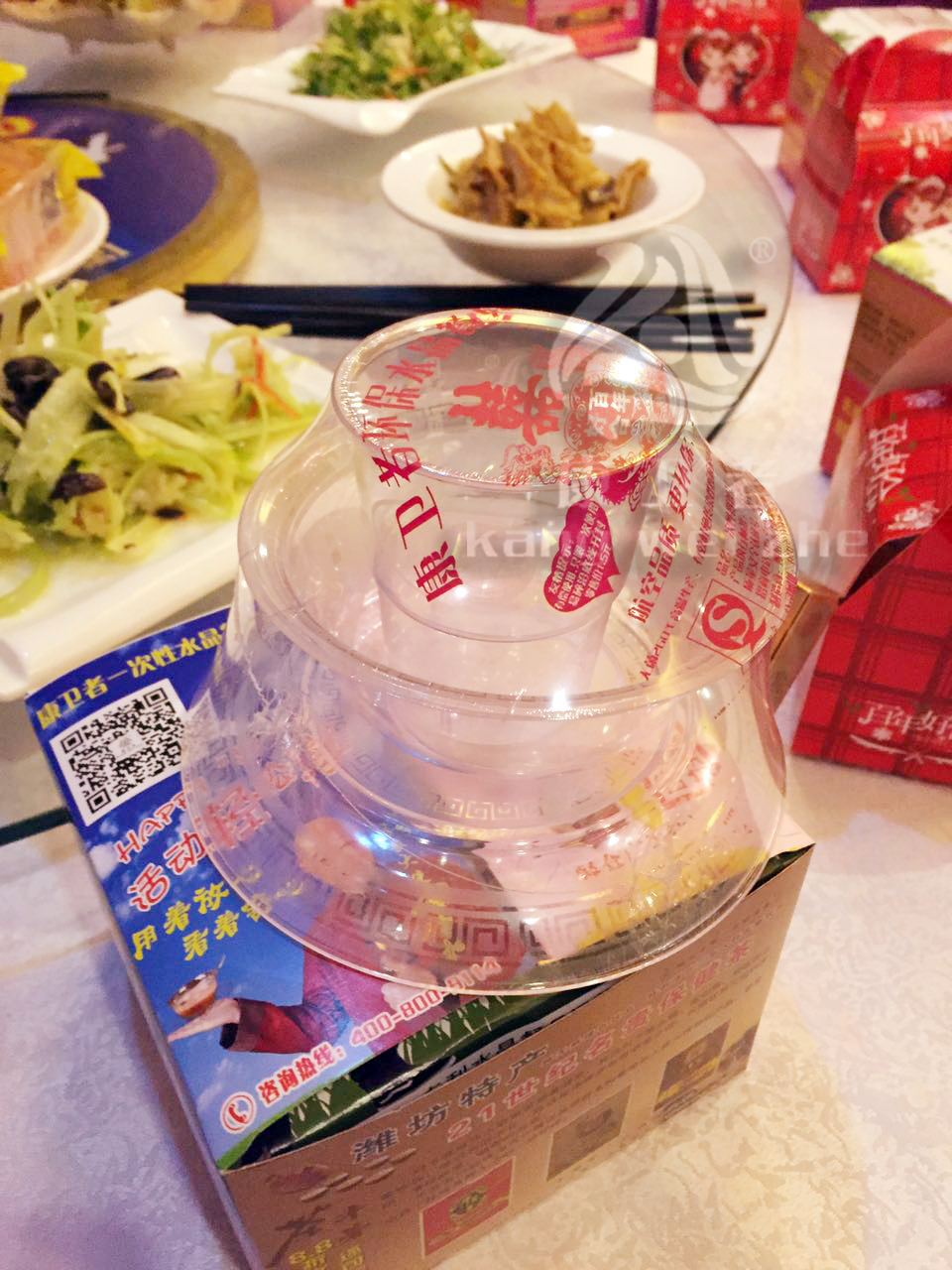 一次性水晶餐具